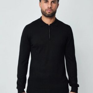 Trui met rits en kraag