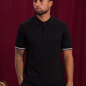 Trui met rits en kraag