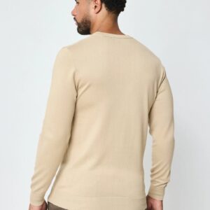 Effen trui met ronde hals