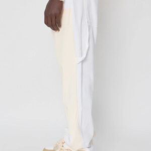 Tweekleurige broek met contrasterende panelen