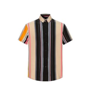 Gestreept overhemd met korte mouwen