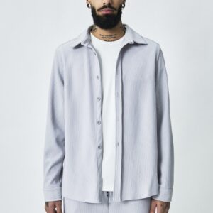 Oversized geribbeld overhemd