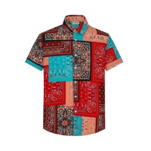 Casual bandana print shirt