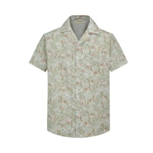 Casual linnen paisley-print overhemd