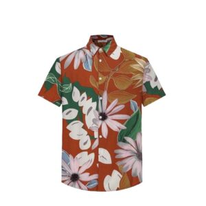 Bloemenoverhemd met korte mouwen