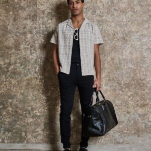 Geruit overhemd met korte mouwen