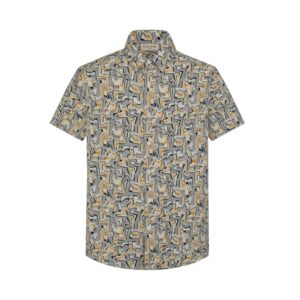 Kort mouwen shirt met abstracte print