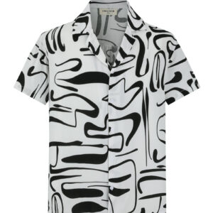 Kort mouwen shirt met abstracte patronen