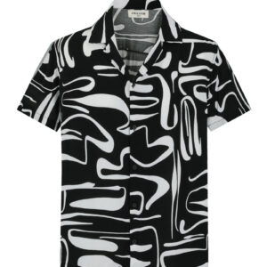 Kort mouwen shirt met abstracte patronen