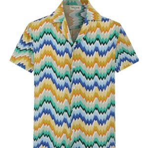 Kort mouwen shirt met abstracte patronen