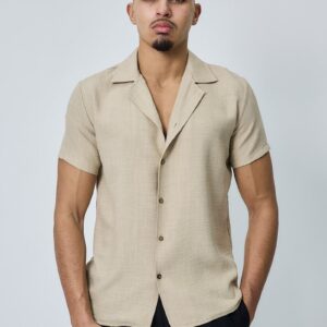 Casual overhemd met korte mouwen en klassieke kraag