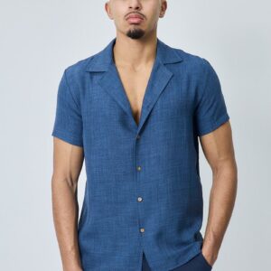 Casual overhemd met korte mouwen en klassieke kraag