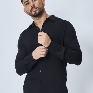 Casual overhemd met lange mouwen en reverskraag