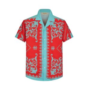 Gestructureerd overhemd met barokke patronen