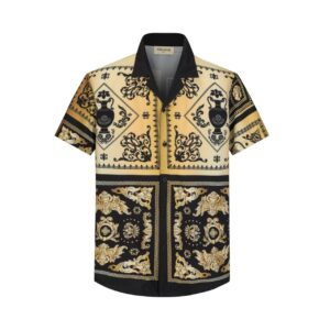 Gestructureerd overhemd met barokke patronen