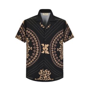 Gestructureerd overhemd met barokke patronen