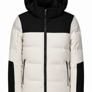 Kort donsjack met capuchon