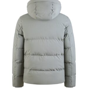 Gewatteerde donsjas met verstelbare capuchon