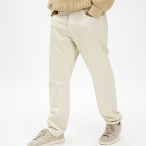 Effen rechte jeans met twee zijzakken