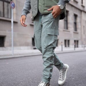 Verstelbare broek met trekkoord in de taille