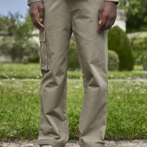 Wijde canvas cargobroek