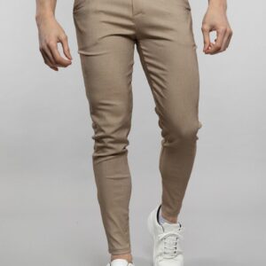 Gestreepte chino-broek